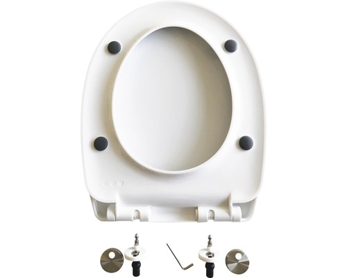 Toiletbril met bevestigingsmateriaal