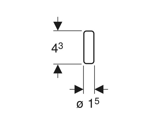 Technische tekening met maataanduidingen