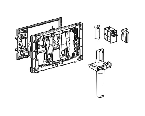 Geberit Duofix montage-element voor wandcloset met accessoires