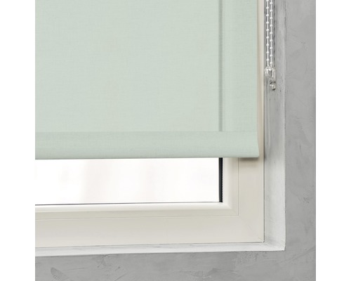 Raam met neergelaten rolgordijn