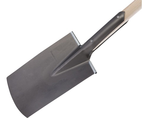 Spade met houten handvat en stalen blad