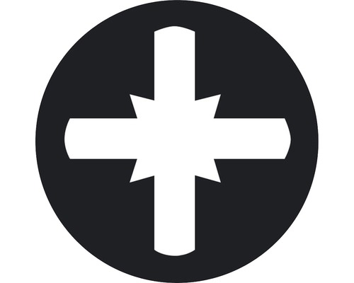 Symbool voor Pozidriv schroeven