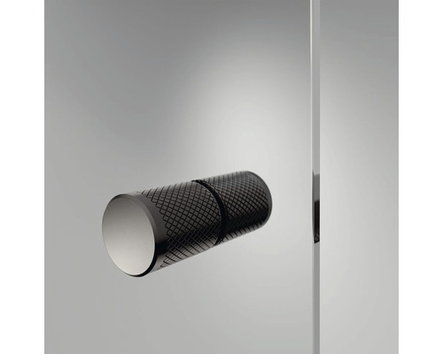 Metalen deurklink met gekarteld oppervlak