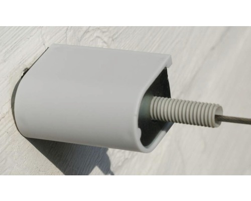 Droogmolen muurbeugel met staalkabel trekkoord