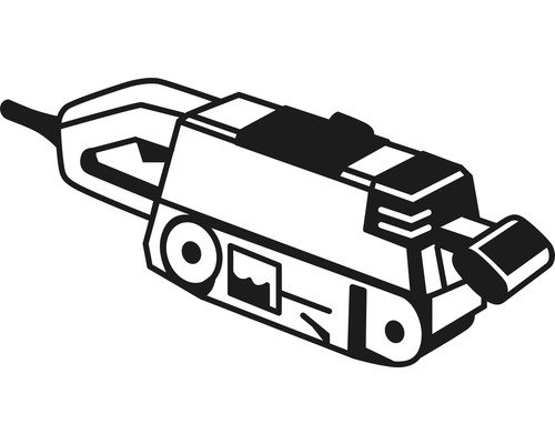 Elektrische zaag als lijntekening