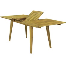Uitschuifbare houten tuintafel