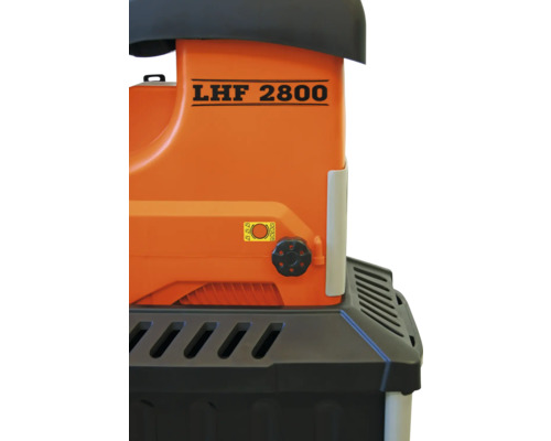 Detail van de LHF 2800 tuinhakselaar