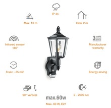 STEINEL Buitenlamp met sensor L15S zwart-thumb-1 STEINEL Buitenlamp met sensor L15S zwart-thumb-1