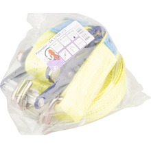 Polyester spanband, zes meter lang, met haken