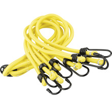 Set gele elastische koorden met haken
