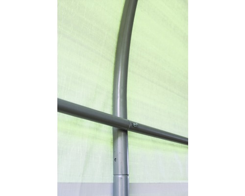 Detailopname van het frame van een tent