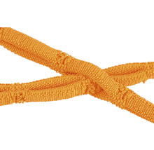 Detailopname van een geel textieltouw