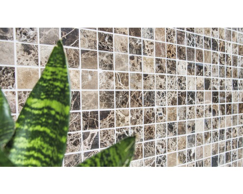 Mozaïektegel met steenmotief als wandbekleding