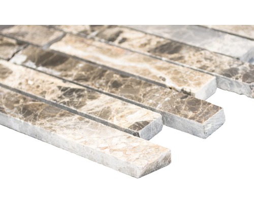 Marmeren mozaïektegels in dwarsformaat