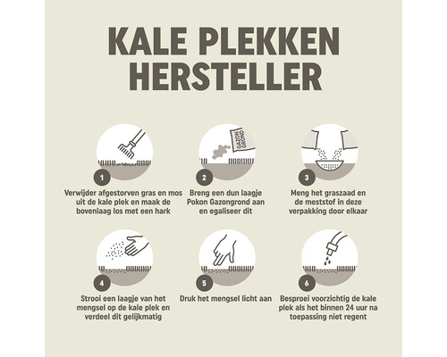 Instructies voor het herstellen van kale plekken in het gazon in zes stappen