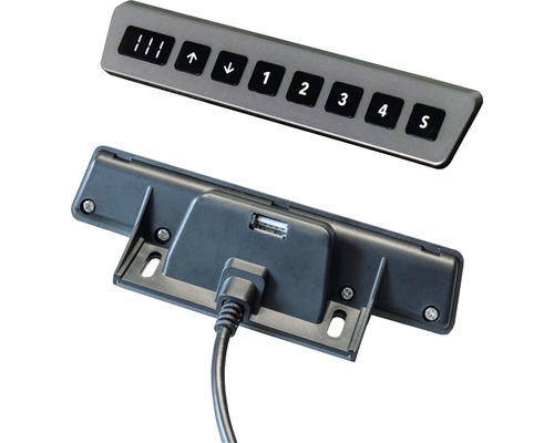 Bedieningselement voor in hoogte verstelbaar bureau met USB-aansluiting