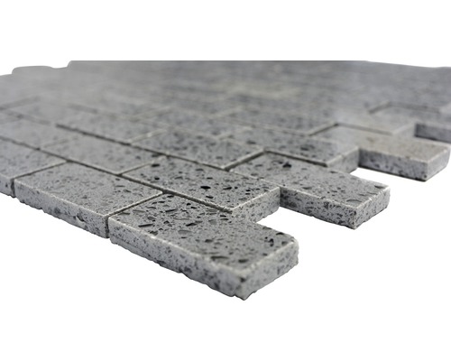 Natuursteen mozaïektegel in dwarsformaat