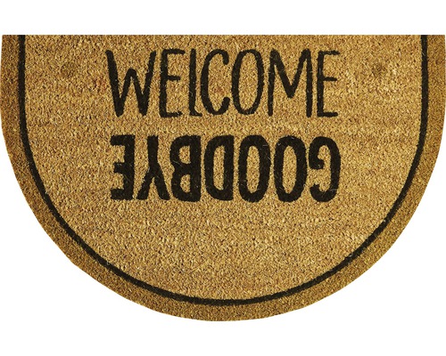 Deurmat met de tekst Welkom en Tot ziens