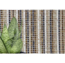 Mozaïektegelwand met plantaccent