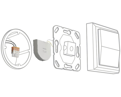 Philips Hue wanddimmer module met Wago klemmen