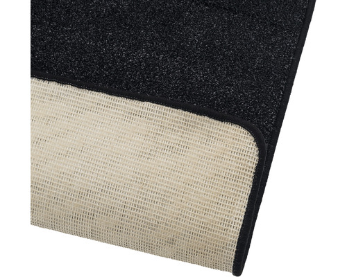 Zwarte deurmat met antislip rug
