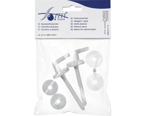 Verpakking met kunststofscharnieren en sluitringen