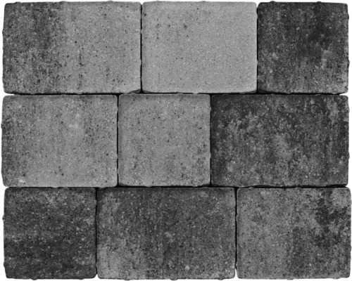 Grijs betonklinkers in verband gelegd