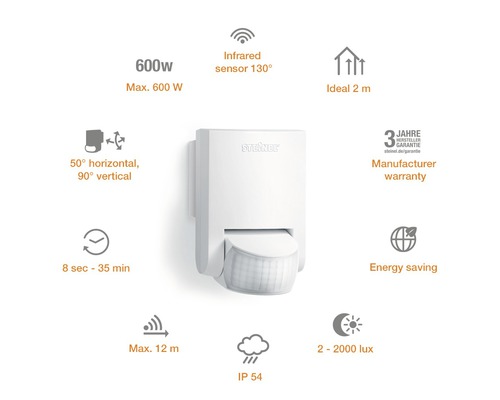 STEINEL Bewegingsmelder IS130-2 wit