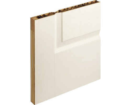 Binnendeur met honingraatinleg in doorsnede