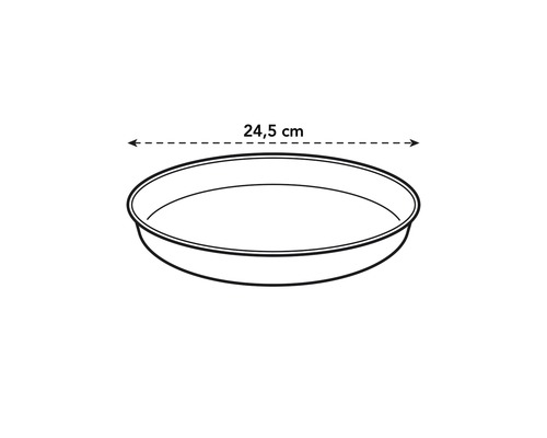 Plantenschotel met een diameter van 24,5 cm