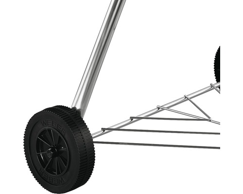 Grill met wielen en metalen onderstel