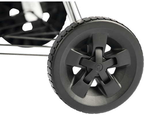 Wiel van een grillwagen