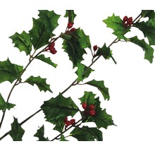 Hulst slinger met bladeren en bessen als kerstdecoratie