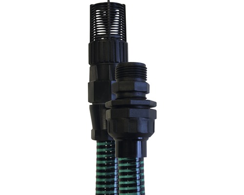 Terugslagklep en zuigslang voor tuinpompen