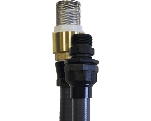 Terugslagklep en aanzuigslang voor pompen