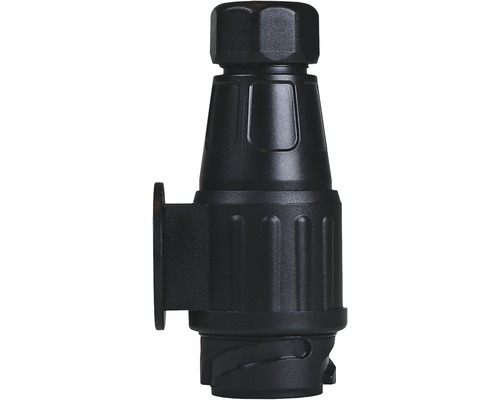 Zwarte stekker voor elektrische aansluitingen