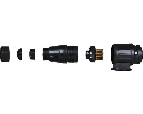 Explosietekening van een connector