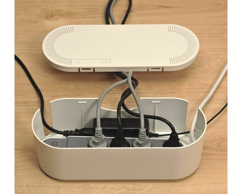 D-Line kabelbox met meerdere stopcontacten en kabels