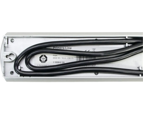 Brennstuhl Primera-Line apparaatstrip achteraanzicht met stroomkabel