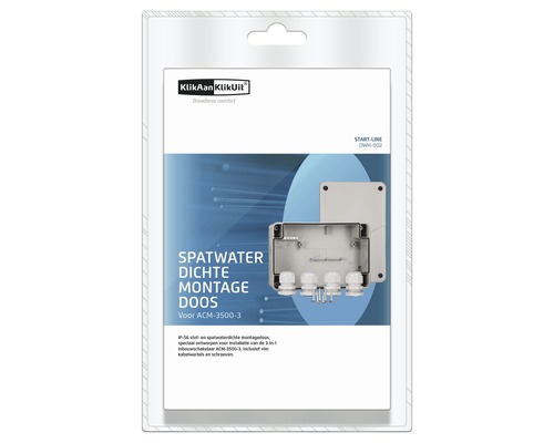 Spatwaterdichte montagedoos voor ACM-3500-3