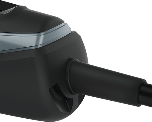 Detailopname van een stofzuigerhuis met aansluiting voor de zuigslang