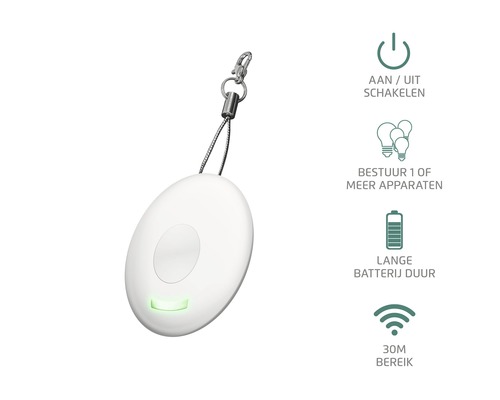 Afstandsbediening voor lichtregeling met sleutelhanger