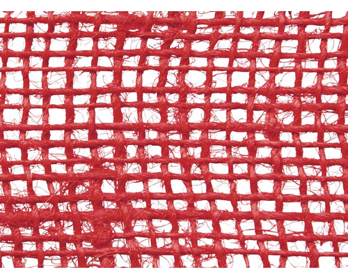 Close-up van rood juteweefsel