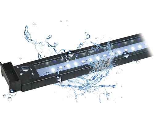 LED-aquariumlamp met waterspetters