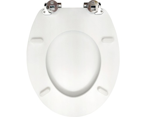 Toiletbril van kunststof met metalen scharnieren