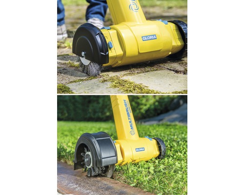 Gloria Multibrush borstel voor het reinigen van bestrating en randen