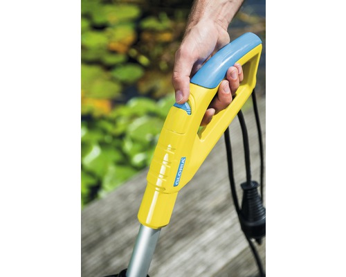 Gloria elektrische telescopische voegenborstel in gebruik