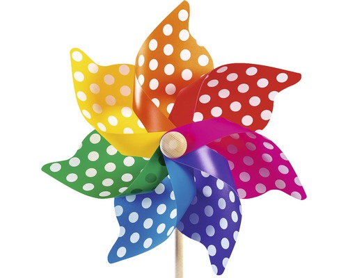 Windmolen met stippenpatroon