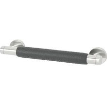 Metalen handgreep met grijze rubberen coating voor extra grip
