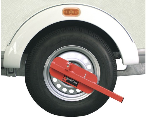 Wielklem op aanhangerband voor diefstalbeveiliging